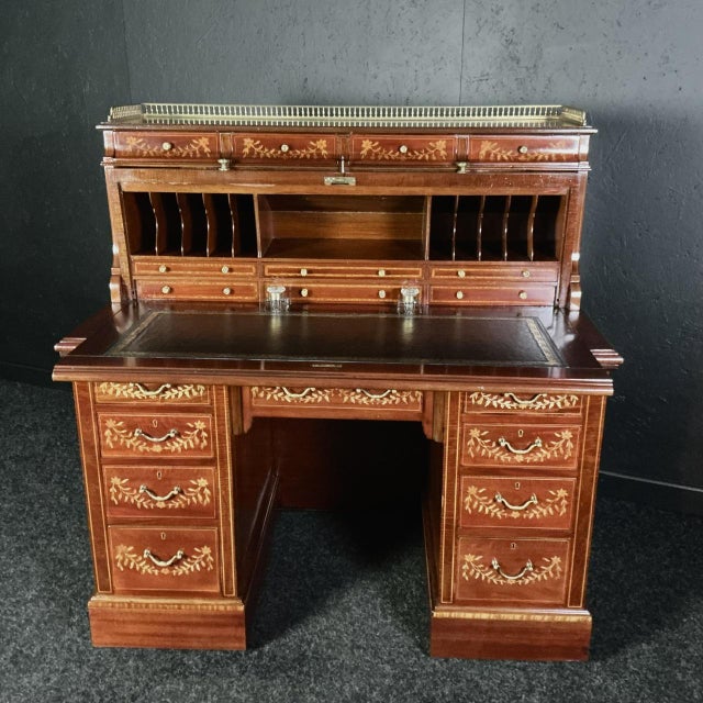Brown Edwardian Ladies Writing Desk, 1905 For Sale - Image 8 of 8