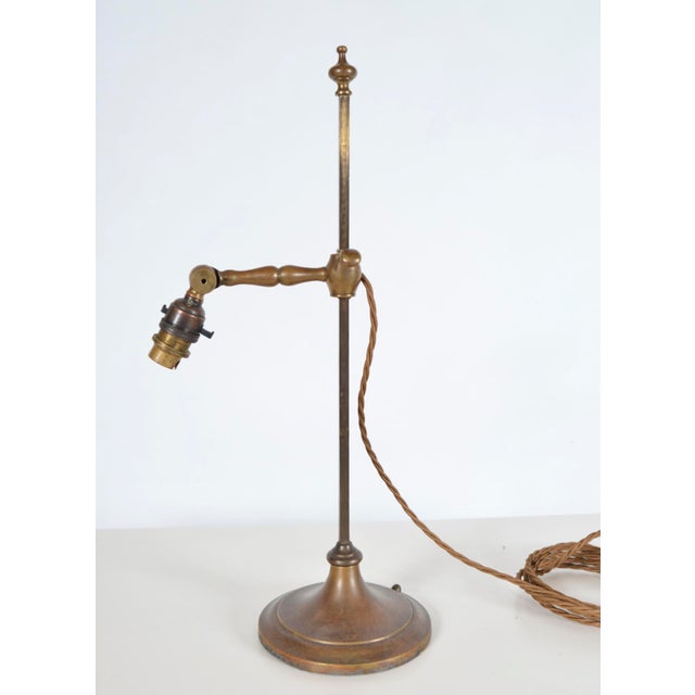 Antique Adjustable Student DeskLamp from Faraday & Son, 1900s For Sale - Image 9 of 11