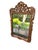 Vintage French Rocco Style Hand Carved Wood Wall Mirror For Sale - Image 11 of 11