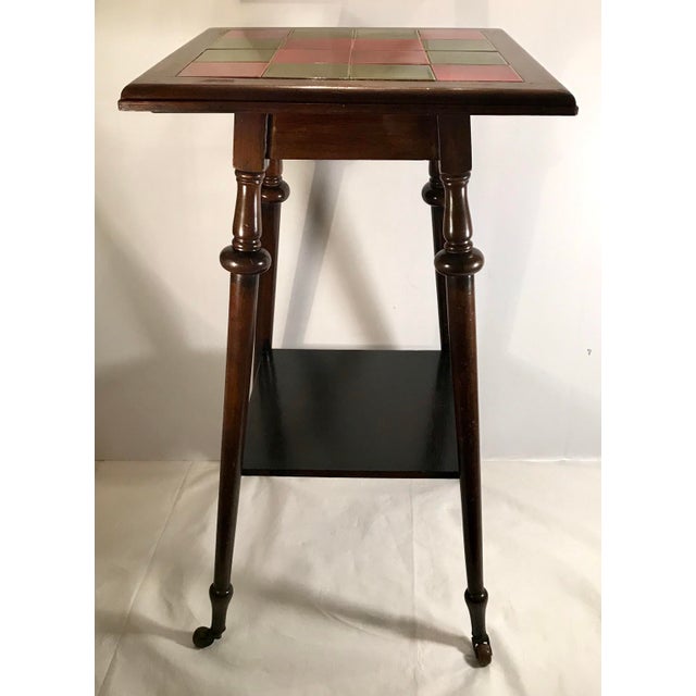 Antique Tile Top Pub Table Chairish
