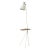 Warm White Cone Floor Lamp with Table from Warm Nordic For Sale - Image 4 of 4