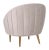 2020s Tufted Tub Chair in Pale Taupe For Sale - Image 5 of 9