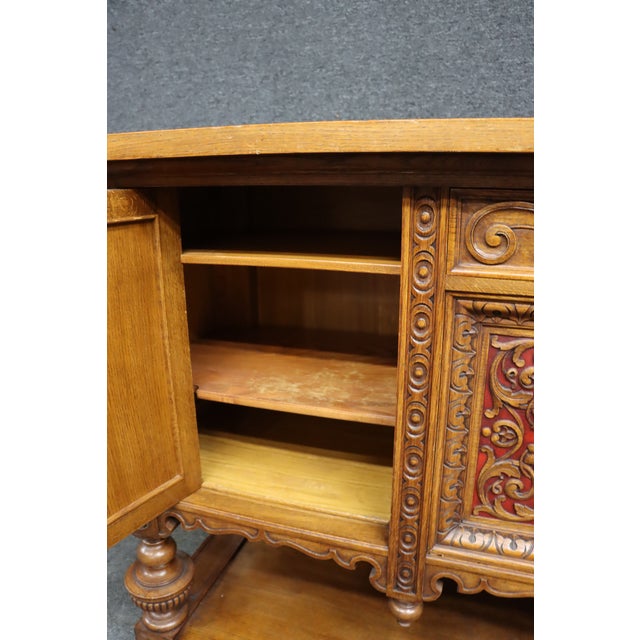 Christian Krass Renaissance Revival Carved Oak Sideboard For Sale - Image 17 of 18