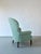 Vintage Green Coral Button Back Armchair, Belgium For Sale - Image 4 of 9