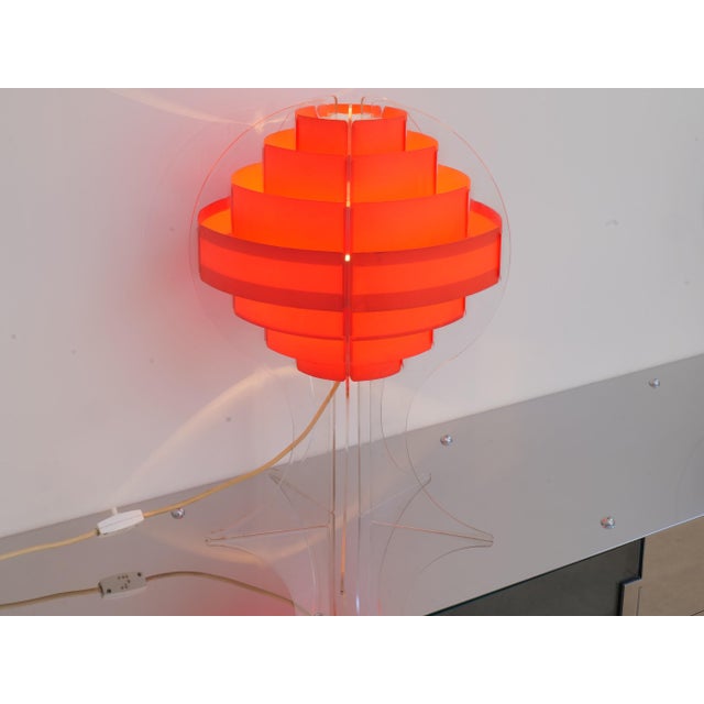 Vintage Space Age Lamp by Preben Jacobsen & Flemming Brylle for Quality System Denmark, 1970 For Sale - Image 4 of 8