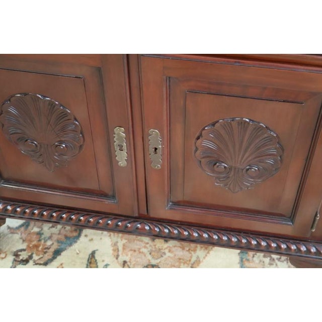 19th Century Mahogany Centennial Chippendale Ball & Claw Corner Cabinet For Sale - Image 11 of 15