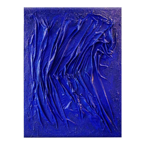 Duke Windsor, Abstract Mixed Media Painting, "Blue No. 19 - Morning Torment"