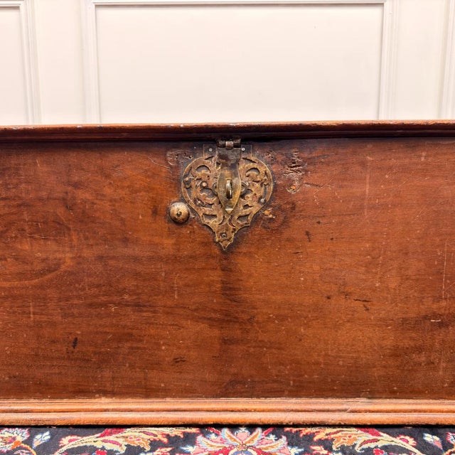 Antique Colonial Blanket Chest For Sale - Image 5 of 11
