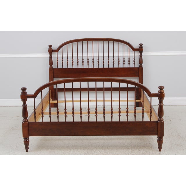 Age: Approx: 20 Years Old Details: Jenny Lind Style Bed Rail Width Can Be Adjusted For Queen Or Full Un-Marked As To...