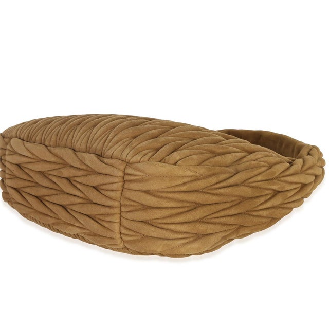 Animal Skin Brown Suede Matelasse Wander Hobo For Sale - Image 7 of 8