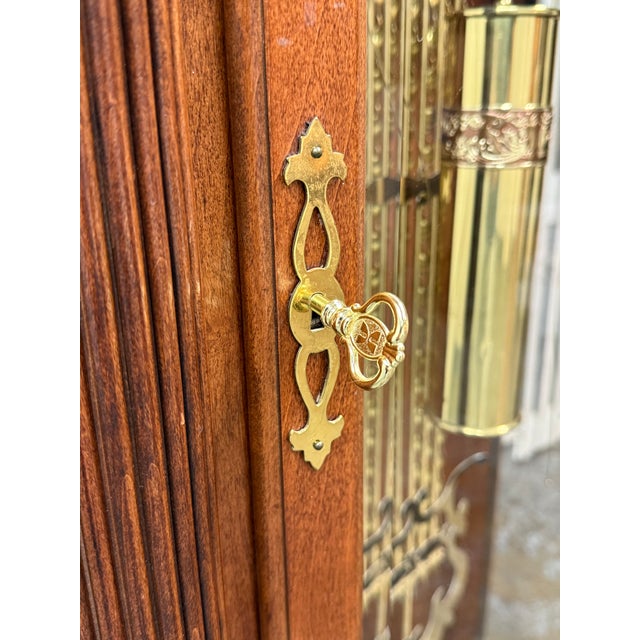 Brown Howard Miller "Raymour" Broadmour Collection Grandfather Clock, Circa 1990s For Sale - Image 8 of 12