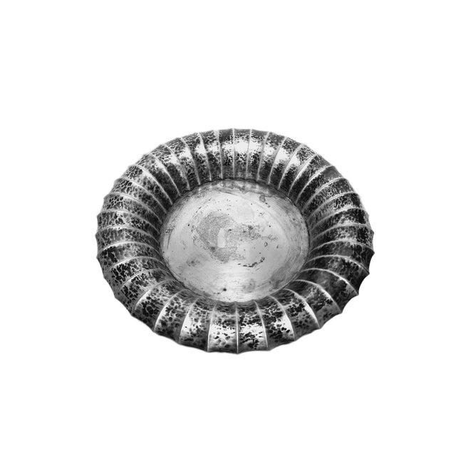 Unique silver fruit bowl which has been produced as an author's work around 1935s.