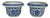 Vintage Miniature Chinoiserie Blue and White Planters - A Pair For Sale