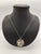 Art Deco Necklace with Amulet, Floral Hearts and Grapes in 800 Silver, 1920s For Sale - Image 6 of 6