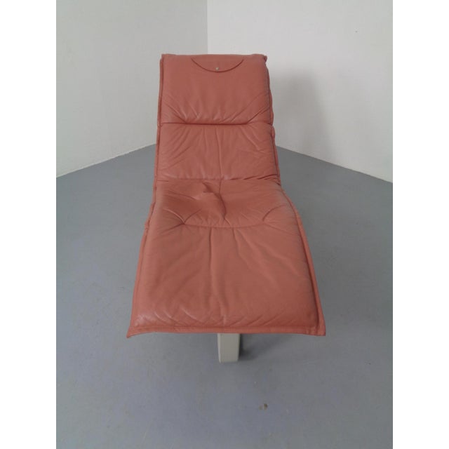 Wood Leather Lounger by Ingmar Relling for Westnofa, Norway, 1970s For Sale - Image 7 of 18