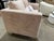 Pink Contemporary Loveseat With Three Pillows For Sale - Image 4 of 4