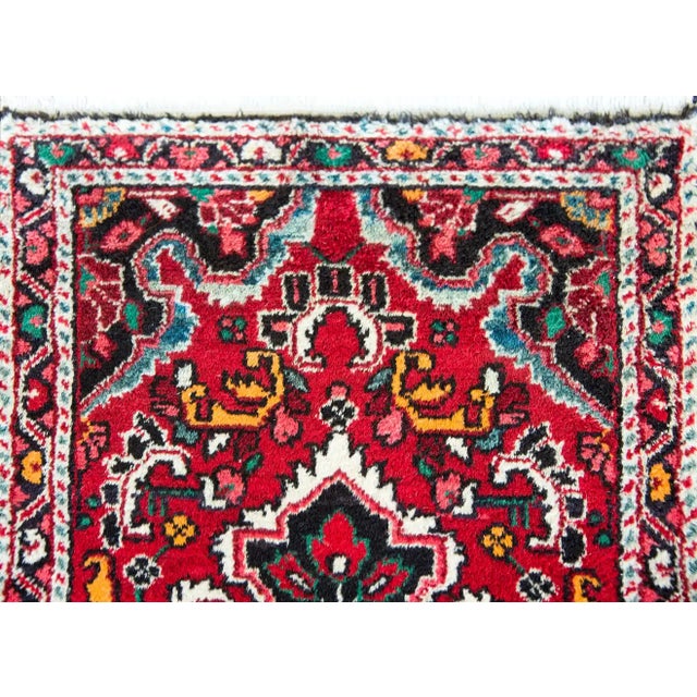 Textile Early 20th Century Persian Hamadan Rug For Sale - Image 7 of 12
