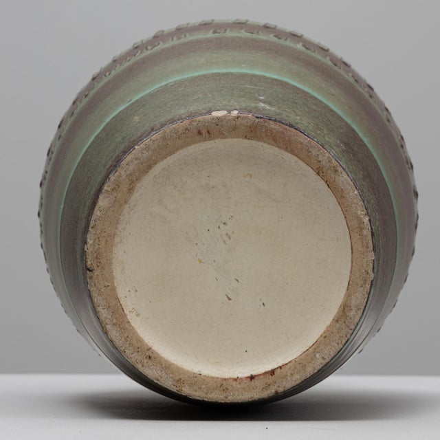 20th Century German Mid-Century Modern Gray and Brown Ceramic Vase For Sale - Image 14 of 18