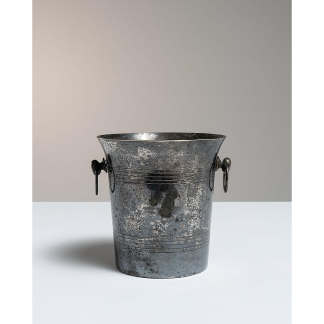 Mid 20th Century Italy Silver Ice Bucket For Sale - Image 15 of 15