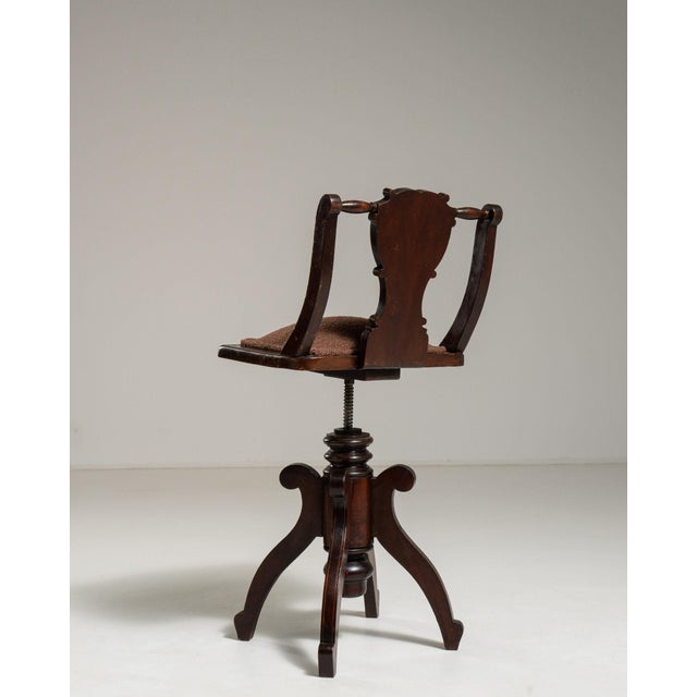 19th Century France Brown Wood Lounge Chair For Sale In Greensboro - Image 6 of 10