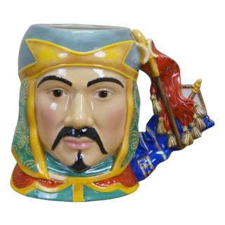 Royal Doulton English Traditional Genghis Khan Military Leader Toby Character Jug For Sale