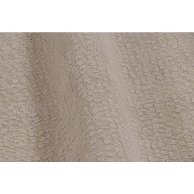 Textile Rug & Kilim’s Modern Runner Rug, Subtle Textural Pattern in Tone-on-Tone White For Sale - Image 7 of 8