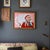 Wood Pop Art Style Painting of Indigenous Native American in Pink and Red For Sale - Image 7 of 11