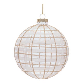 Glass Ball Ornament Set of 6  4" For Sale