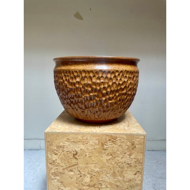 1970s Vintage Brutalist Thumbprint Planter Attributed to David Cressey for Earthgender 1970s For Sale - Image 5 of 6