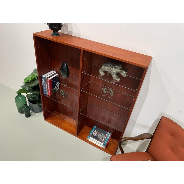 Danish Modern Teak Bookcase by Børge Mogensen for FDB Møbler, 1950s For Sale - Image 17 of 18