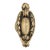 Antique European Ornate Oval Door Knob For Sale