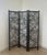 One-of-a-kind room divider featuring hand-painted horse tiles. Three panel divider is black on reverse. Heavy and solid...