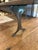 Custom Industrial Flooring Dining Table With Modern Wishbone Steel Legs For Sale - Image 15 of 16