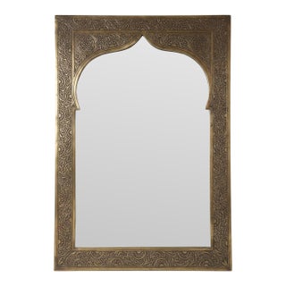 Handmade Decorative Copper-Framed Mirror For Sale
