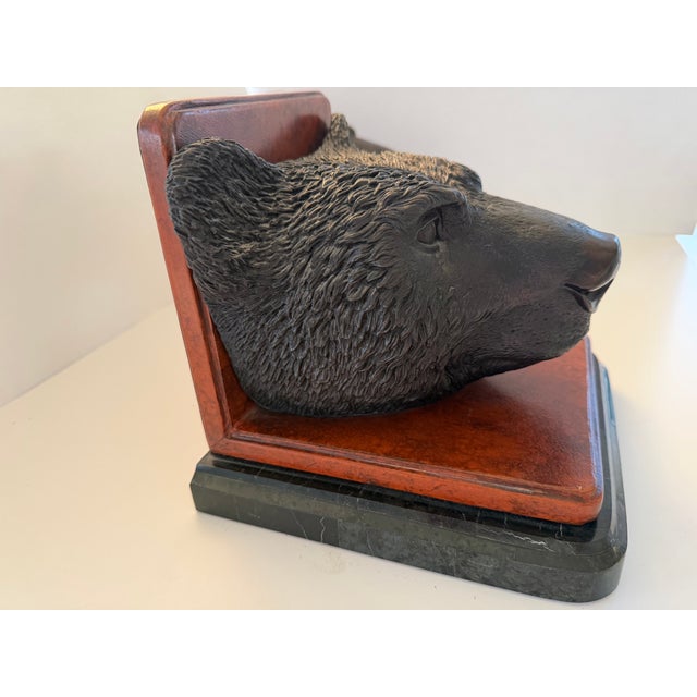 Maitland - Smith Vintage Bear Bookends by Maitland-Smith For Sale - Image 4 of 10
