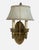Traditional Vintage Murray Feiss Empire Style Double-Arm Wall Candle Sconce Lights With Shad For Sale - Image 3 of 6