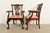 Kindel Furniture Chippendale Carved Mahogany Dining Arm Chairs, Set of Four For Sale - Image 9 of 12
