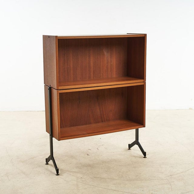 Wood Mid-Century Bookcase, 1960s-1970s For Sale - Image 7 of 7