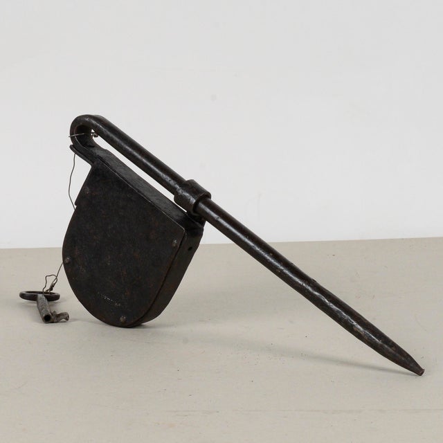 Antique Working Lock on Chest Door For Sale - Image 6 of 9