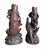 Antique Walnut Black Forest Vase Holders with Pheasants, 1890s, Set of 2 For Sale - Image 6 of 10