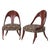 Mid-Century Modern Michael Taylor for Baker Mid Century Mahogany Spoon Back Chairs - Pair For Sale - Image 3 of 10