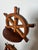 Vintage Nautical/Coastal Solid Wood Ship Wheel Wall Shelves, a Pair For Sale In Houston - Image 6 of 9