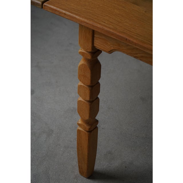 Mid-Century Modern Danish Rectangular Oak Dining Table from Henning Kjærnulf, 1960s For Sale - Image 14 of 18