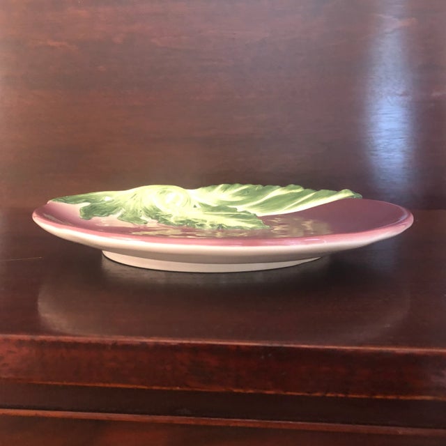 Late 20th Century Fitz and Floyd Le Marché Eggplant Appetizer Dish For Sale - Image 5 of 11