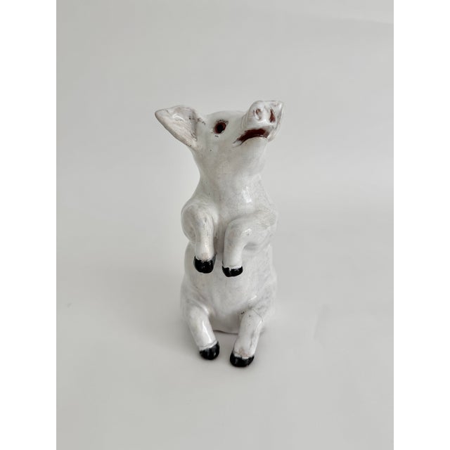 Ceramic Early 1900s French Bavent Artisan Pig Signed For Sale - Image 7 of 9