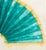 Contemporary Joseph Lawrence Gardella Green Fan Mixed Media For Sale - Image 3 of 8