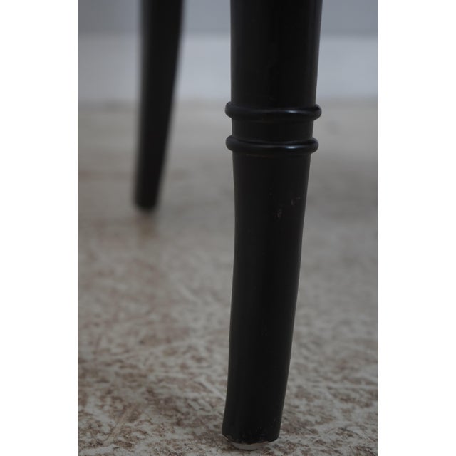 Pair of Ferguson Copeland Ebony & Gold Leaf Armchairs For Sale - Image 16 of 18