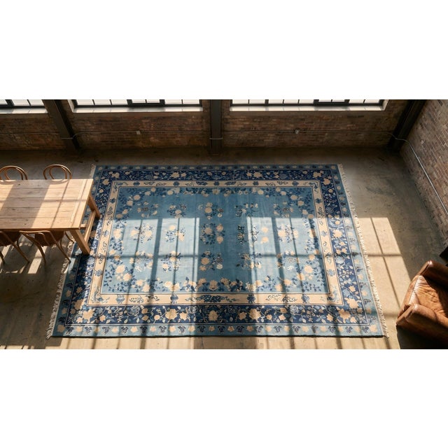 Antique Chinese Peking Rug For Sale - Image 9 of 9