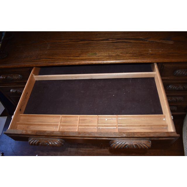 Traditional Oak Crest Manufacturing Rolltop Desk Chairish