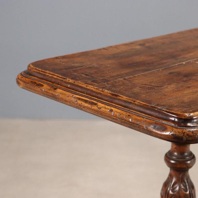 Console in Poplar-Stained Walnut For Sale - Image 3 of 9